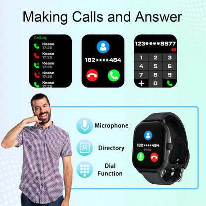 NNEOBA Smart Watch Fitness Tracker Black-2