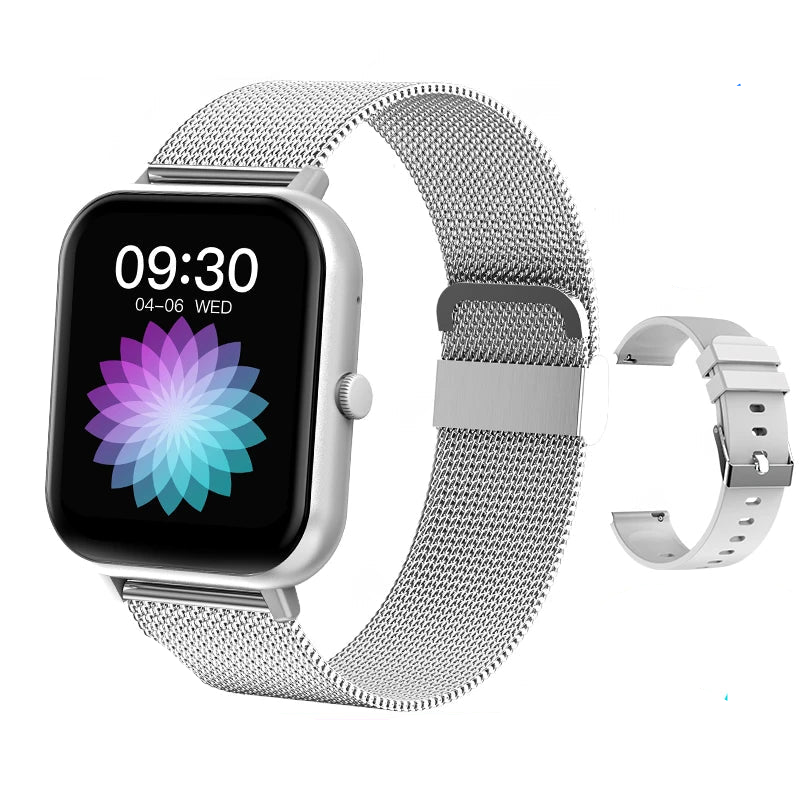 NNEOBA Smart Watch Fitness Tracker Silver-0