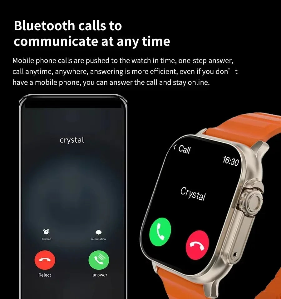 NNEOBA Smart Watch Fitness Health Tracker Orange-3