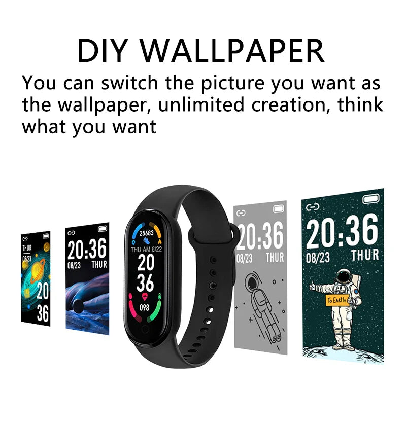 NNEOBA Smart Fitness Bracelet Watch Black-3