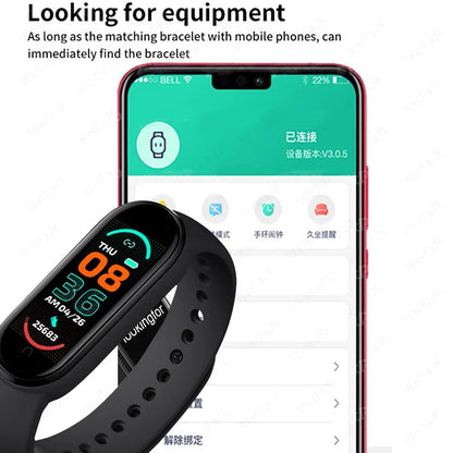 NNEOBA Smart Fitness Bracelet Watch Black-1