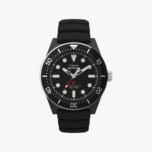 Timex Men's Black Resin Watch, Black/Black | Tw2y02200-0