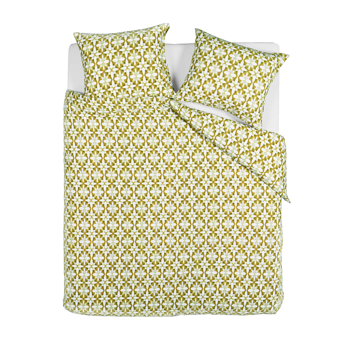 NNEDSZ Bedding House Mae Green Seersucker Cotton Quilt Cover Set King
