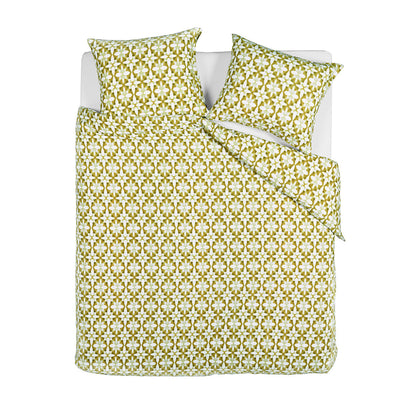 NNEDSZ Bedding House Mae Green Seersucker Cotton Quilt Cover Set King