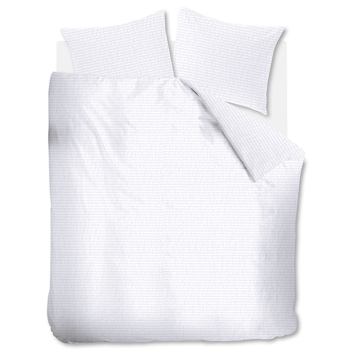 NNEDSZ Bedding House Summer White Seersucker Cotton Quilt Cover Set King