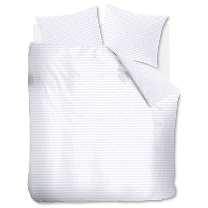 NNEDSZ Bedding House Summer White Seersucker Cotton Quilt Cover Set King