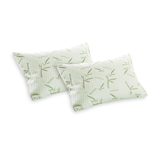 NNEDSZ Alastairs Pair of Nature Basics Bamboo Waterproof Standard Pillow Protectors
