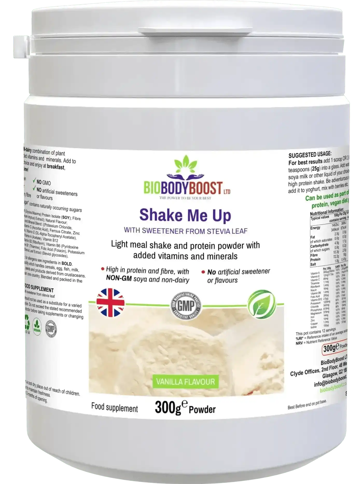 Shake Me Up Vanilla - Vegan Meal Shake Powder