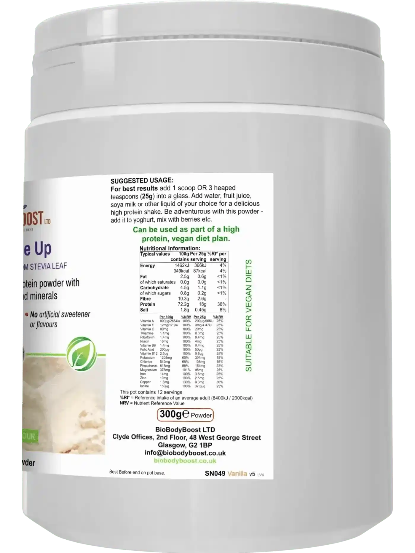 Shake Me Up Vanilla - Vegan Meal Shake Powder