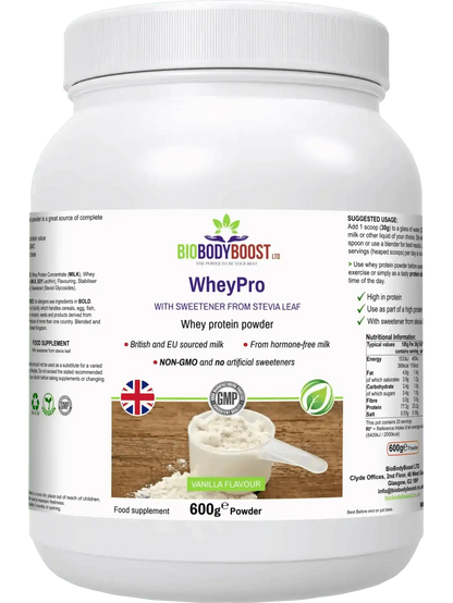 WheyPro Vanilla - Whey Protein Powder
