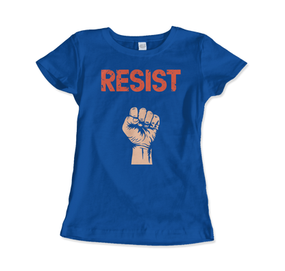 Resist Raised Fist with Distressed Design t-shirt